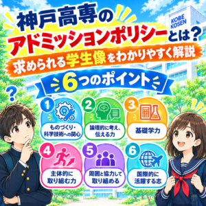 神戸高専のアドミッションポリシーとは？求められる学生像をわかりやすく解説